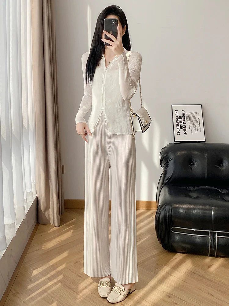 Folded Double Zipper Long Sleeve Base Outerwear Women's Fashionable Polyester Fiber Commute Style Regular Fit round Neck Shor...