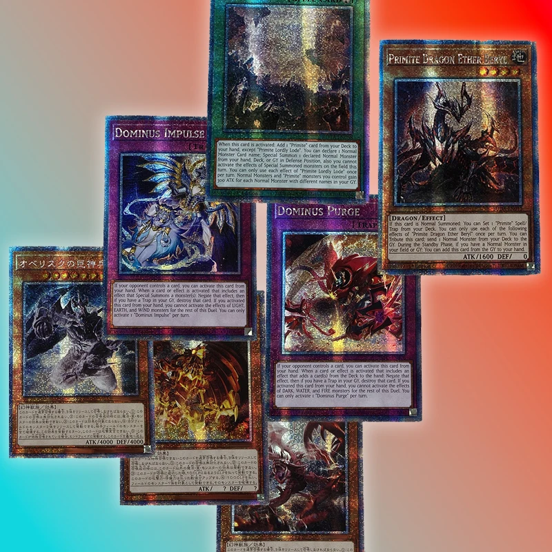 Orica YUGIOH DIY Proxy Cards Lubellion Branded Mulcharmy Purulia Meowls Fuwalos Maliss Primite Dragon Dominus Impulse Purge Gift