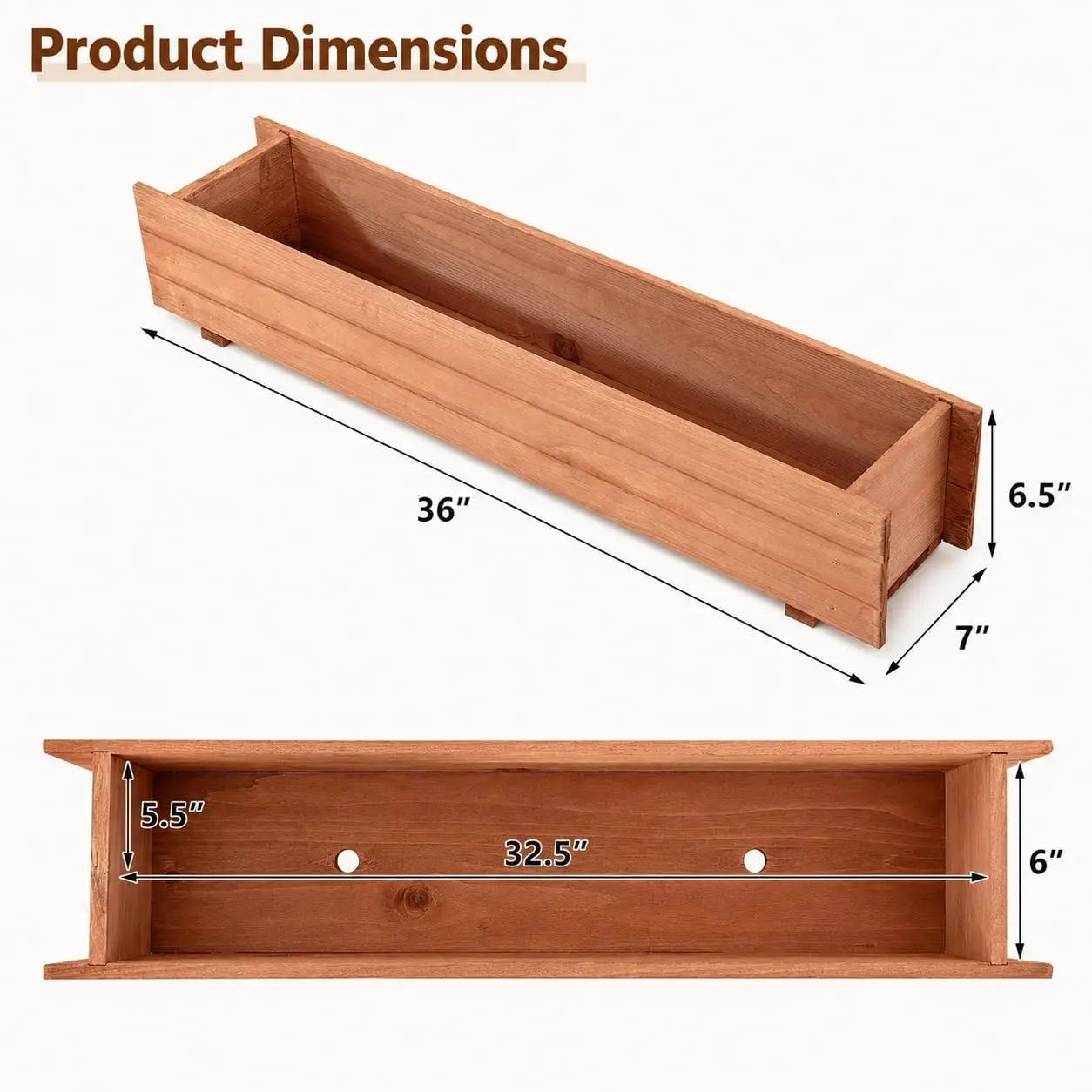 Raised Garden Bed Set of 2, 36