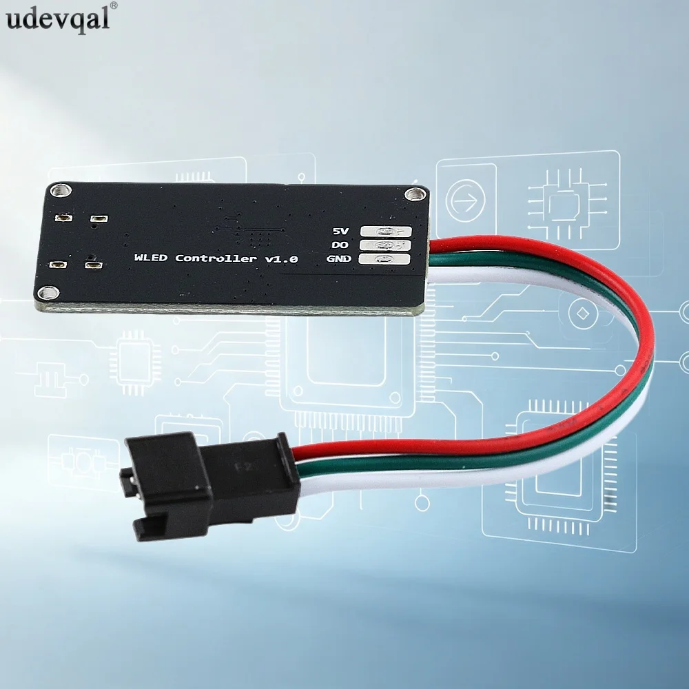 WLED Controller WS2812B Light Strip Controller with RGB Full-Color USB Expansion Slot ESP32 Main Control Chip