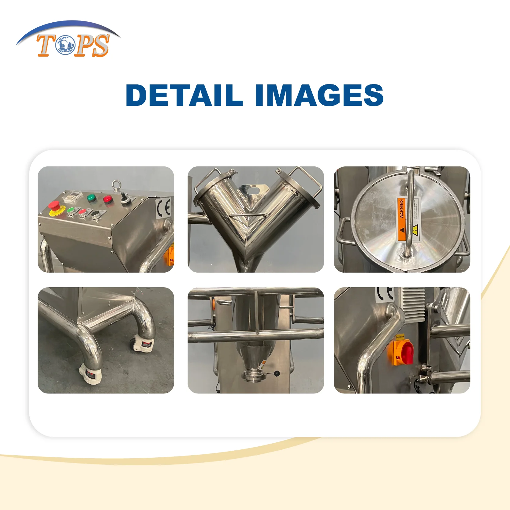 Automatic 20L V-Type Mixer Small Rotary Tumbler Powder & Spice Blender Machine With Motor And Gear SUS304 Efficient Mixing