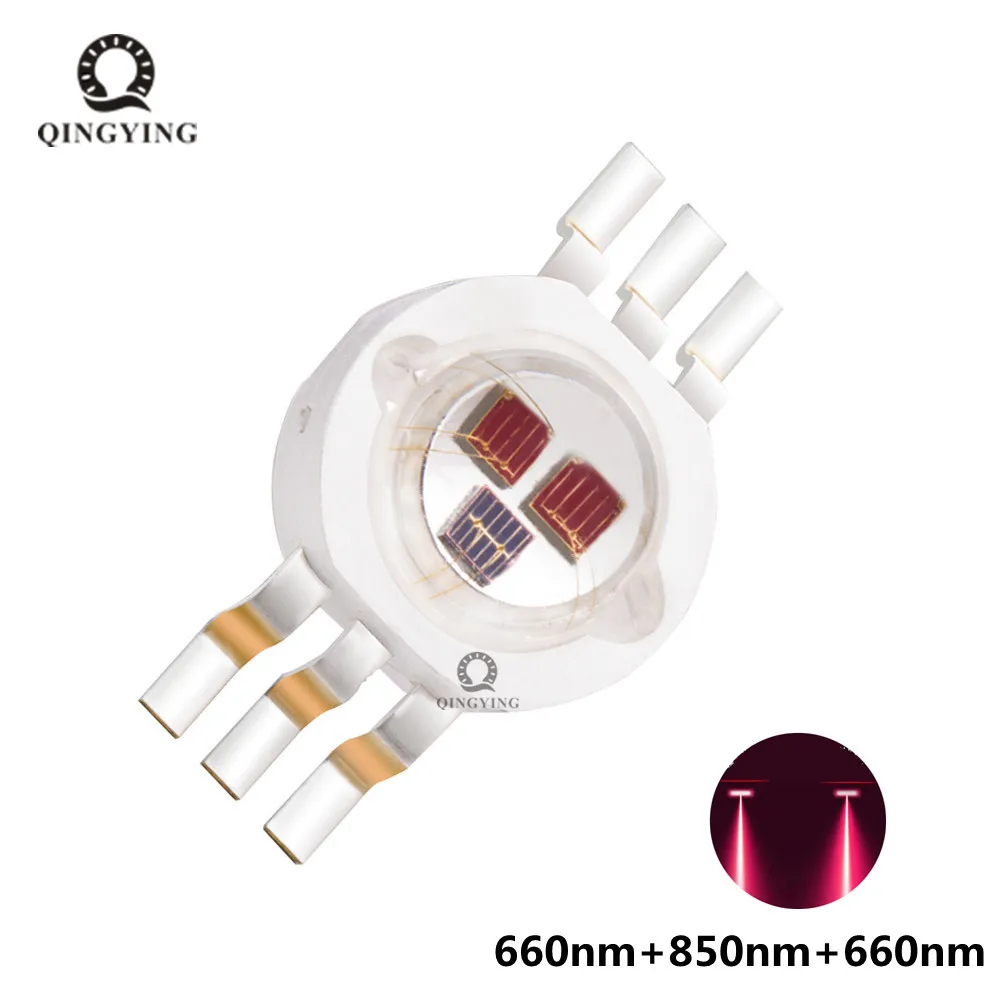 high power 3in1 9W 660nm and ir 850nm led chip for Medical beauty freckle light