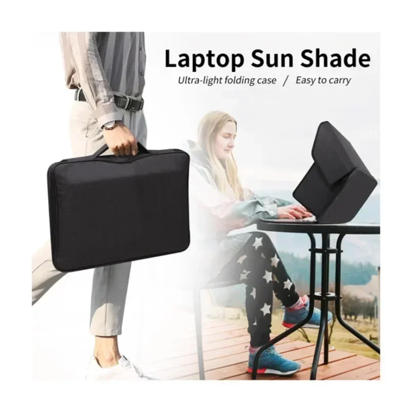 Outdoor laptop sunshade, computer privacy cover