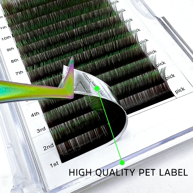 JOMAY Rzęsy Ombre Różowe Pojedyncze Sztuczne Rzęsy z Imitacji Norek Gradientowe Sztuczne Rzęsy do Makijażu