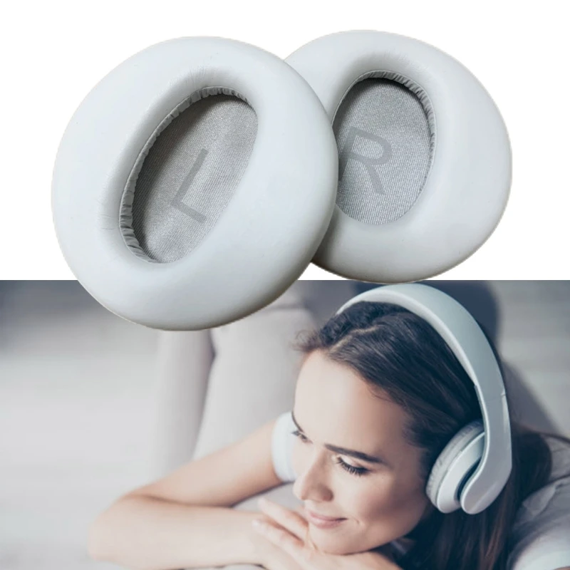 1Pair Replacement Sponges Earpads Cushions Cover For Wyze Noise Cancelling Headphones Earmuffs Headsets Sleeve