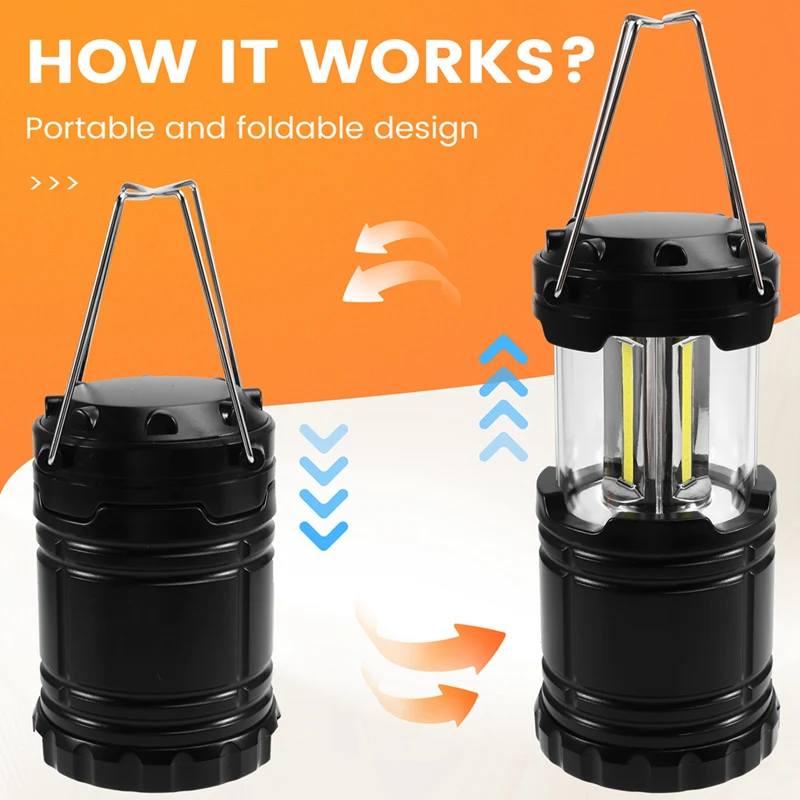 ضوء التخييم القابل للطي Led فانوس محمول للاستخدام في الهواء الطلق أضواء التخييم والمشي لمسافات طويلة #2