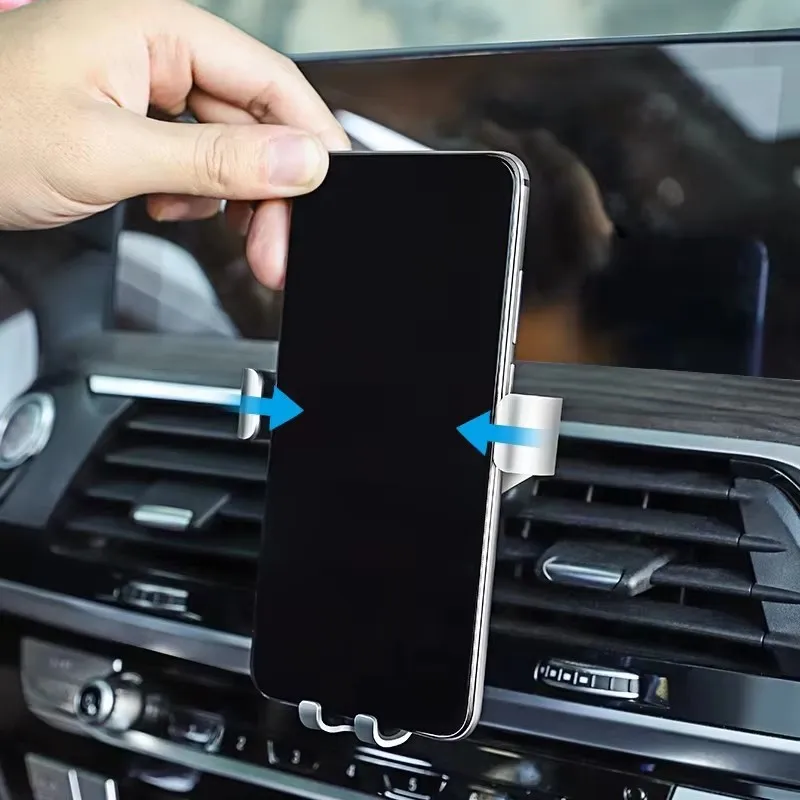 Car Accessories Phone Holder Air Vent Clip GPS Navigation Tool For Mercedes Benz W210 W176 AMG CLS CLE CLA GLA GLB GLS Class A G view 4