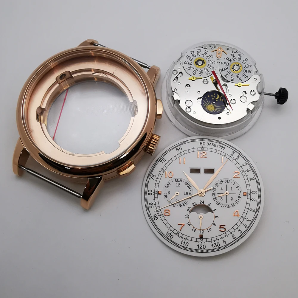 42-mm-Herrenuhrengehäuse + Zifferblatt + Zeiger + automatisches Uhrwerk ST1655