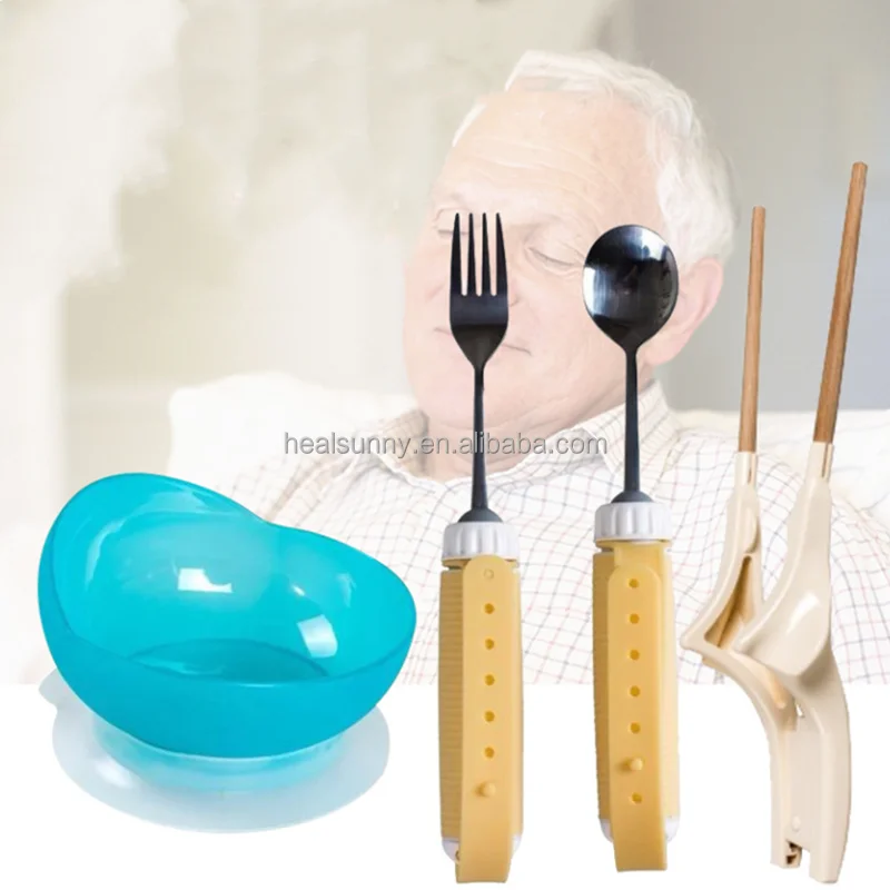 Schlaganfall Hand Behinderte Löffel Füttern Hand Tremor Arthritis Ältere Hilfsgeschirr