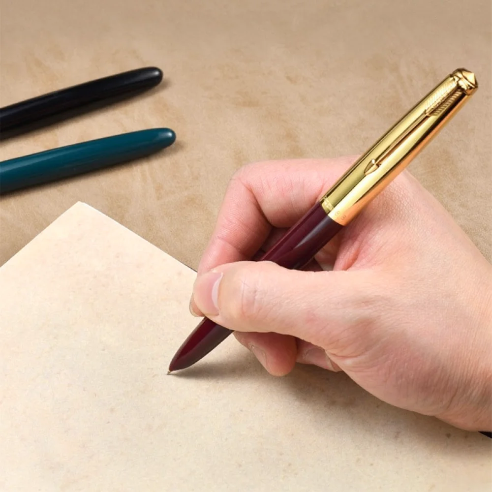 For For Hero 616 Medium Fountain Pen Iridium Tip Press Type Ink System Smooth Calligraphy Student Daily Writing Practice Tool