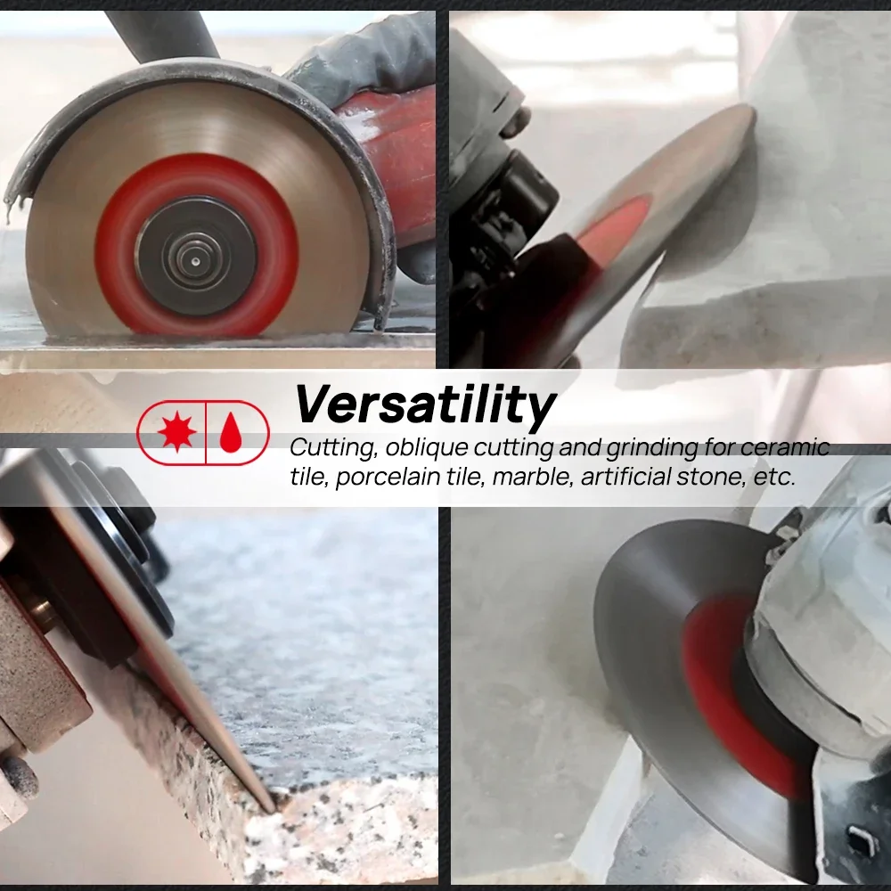 DT-DIATOOL-Diamond Cutting Grinding Disc 105mm, 115mm, 125mm, for Ceramic Tile, Porcelain, Marble, Dry, 60, 70 Saw Blades