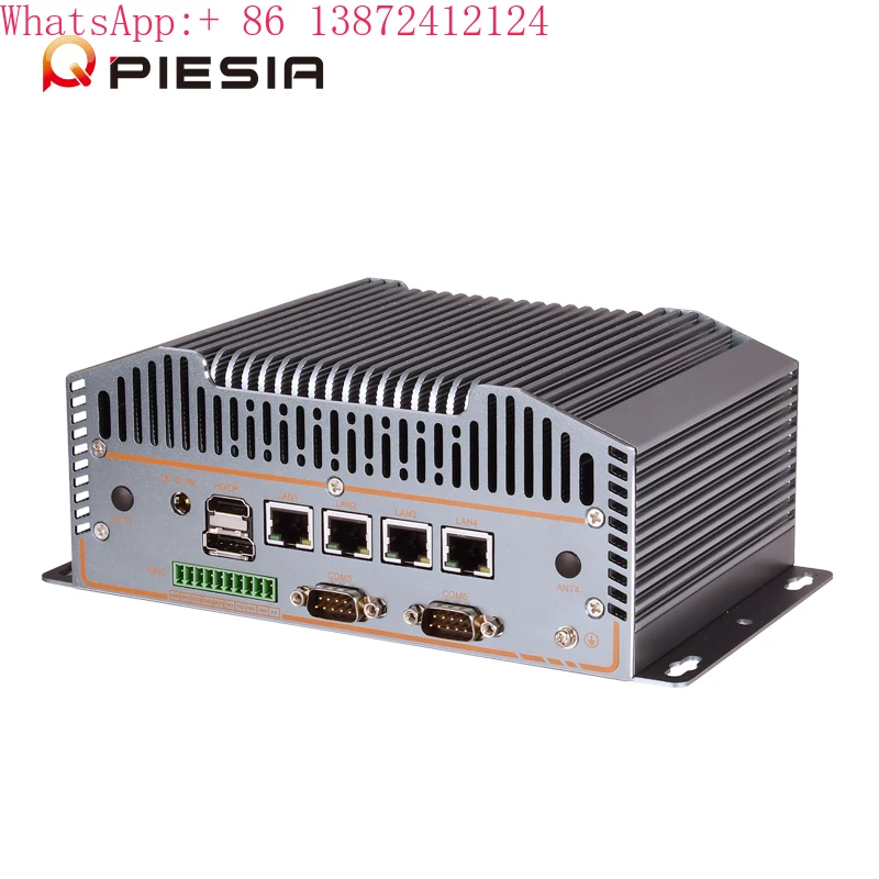 

IOT EDGE Computing Fanless Mini PC 12th Gen N150 N100 4 Ethernet Port 5Com 1*DDR5 HD/DP/Type-C X86 Embedded Industrial Mini PC