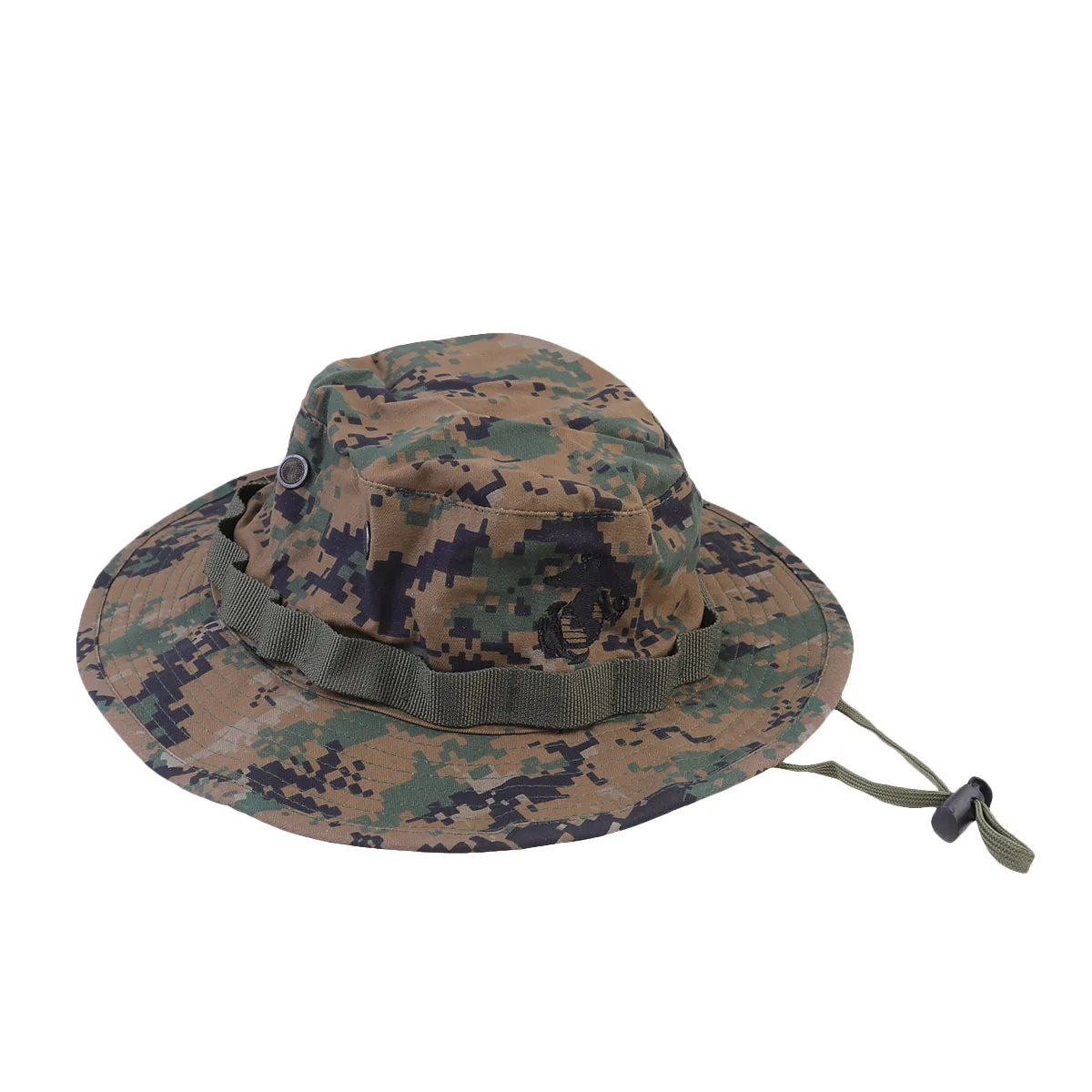 

1 pc Camouflage Sun Hat Round Uv Protection Fishing Hat For Outdoor Hiking Camping Beach Sunbathing Men Women Jungle