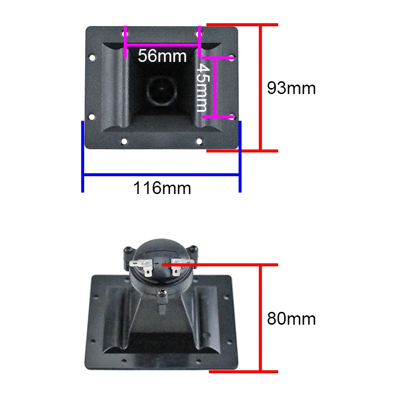 GHXAMP For Malaysia Swallow House Bird Sound horn Piezoelectric Ceramic Tweeter 116x93MM 2PCS - view 2