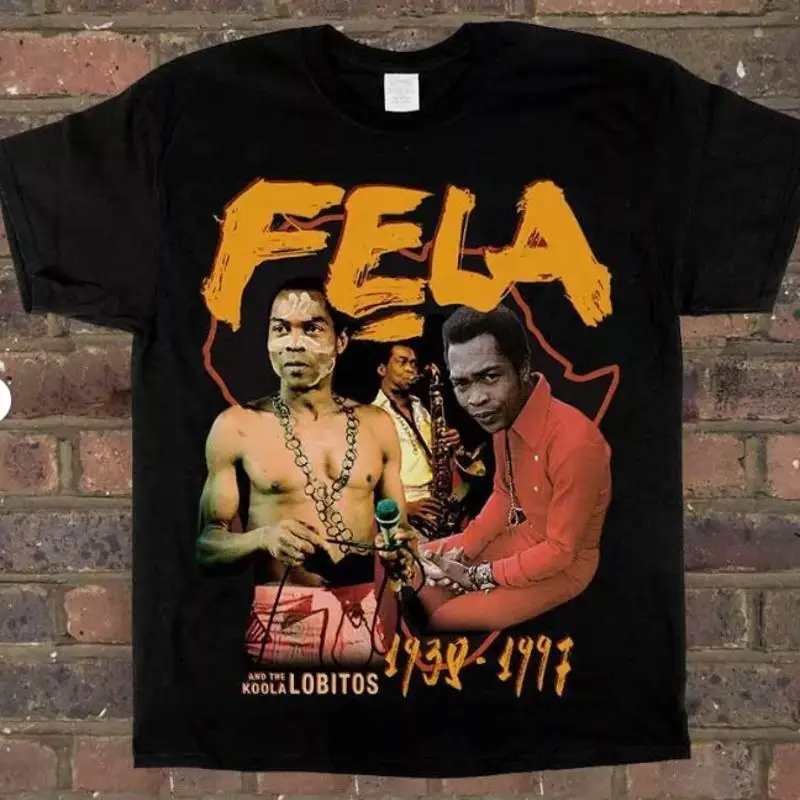 Fela Kuti T Shirt S 5Xl Black African Mens And Women