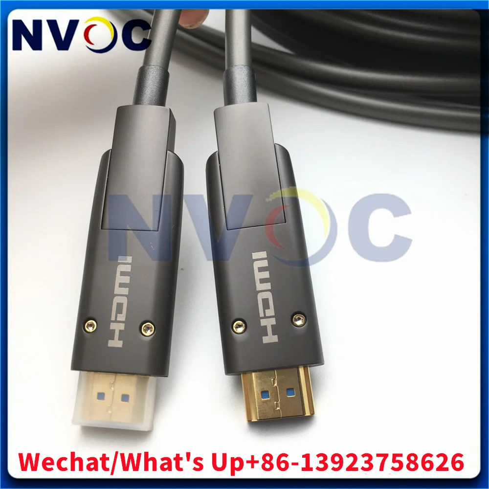 HDMI 2.0 AOC 6Gbps 4.5mm PVC/TPE 250mW Transmitter/Receiver HDCP 2.2 Fully Support bi-directional EDID and HDCP communication