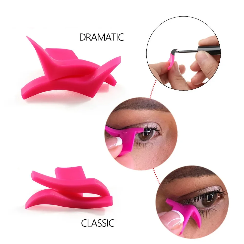 Cat Eye Eyeliner Stamps Eye Shadow Cosmetic Easy To Classic Eye Liner Stamping Stencil Accessories Make Up Wing Style Tools Rose