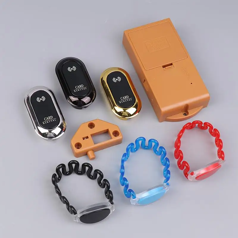 Electronic Box Lock Cabinet Lock with 1 Card and Key Included Suitable for School Locker Gym Changing Room Storage 1 Pcs