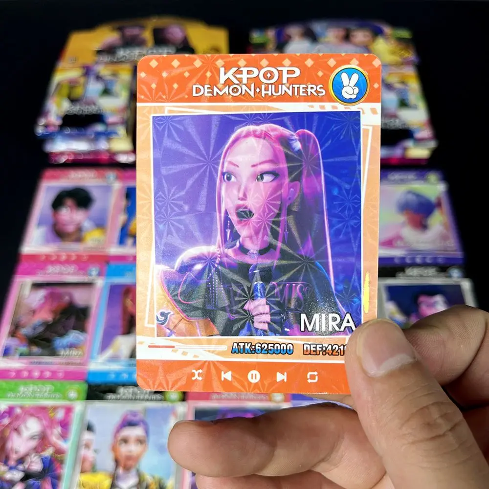 6-Pack Random Demon Hunter WLB Micro-Holo Rare Cards Collection Set, K-Style Anime TCG for Fans Gift, Trading Card Game Accessor