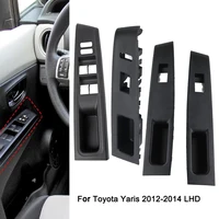Marco de Panel de cubierta de interruptor de Control de elevación de ventana de reposabrazos trasero delantero para Toyota Yaris 2012 2013 2014 conductor de mano izquierda