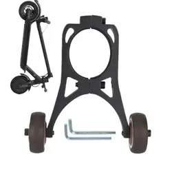 Soporte de mano para patinete eléctrico, rueda móvil de almacenamiento, plegable, auxiliar, para el hogar y la escuela