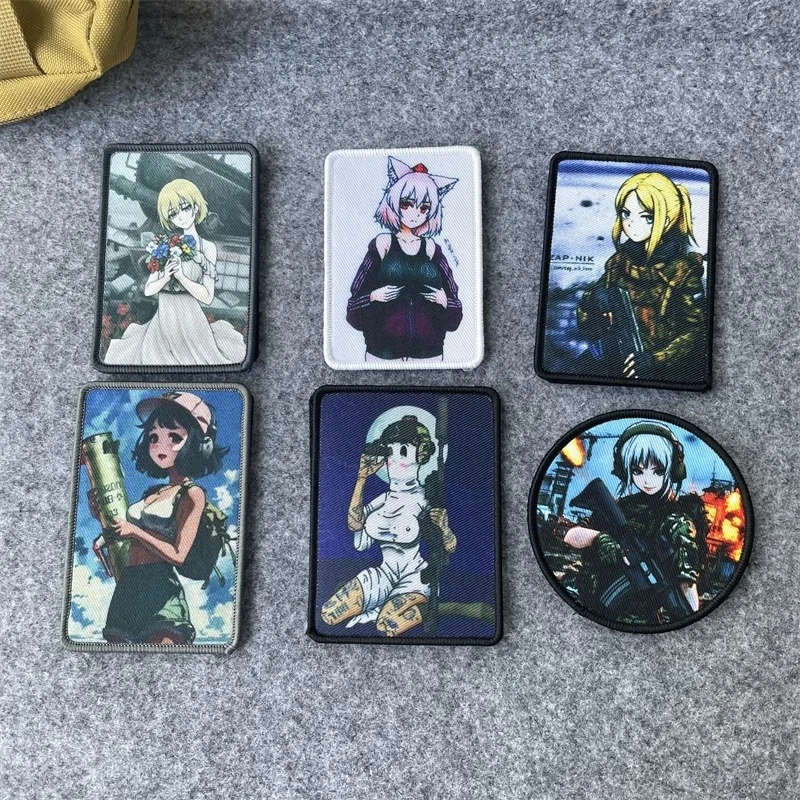 

"Casper" Printed Patch Tactical Girl Series Badge Military Armband Observation Female Soldiers Patches Backpack Sticker