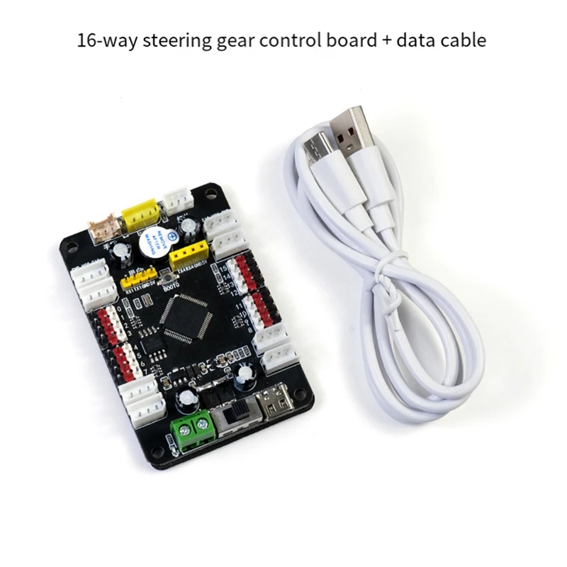 16-قناة وحدة التحكم في تروس التوجيه PWM وحدة تحكم تروس التوجيه روبوت الميكانيكية الذراع سائق البرمجة لتقوم بها بنفسك مجلس دائم