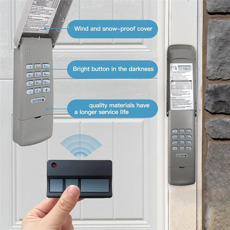 

【Flash-Deal!】Garage Door Opener Remote 373LM Keypad Upgraded For Yellow Learn 8010,8065 8075,8155 8160,8165 8355,8360