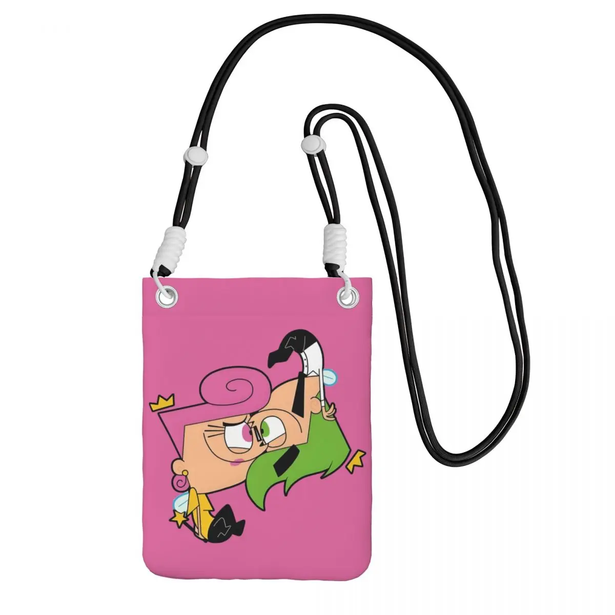 

Custom The Fairly Oddparents Carry A Mobile Phone Bag Diagonally Men Women Comedy Cartoon Mobile Phone Bag Phone Money Pouch