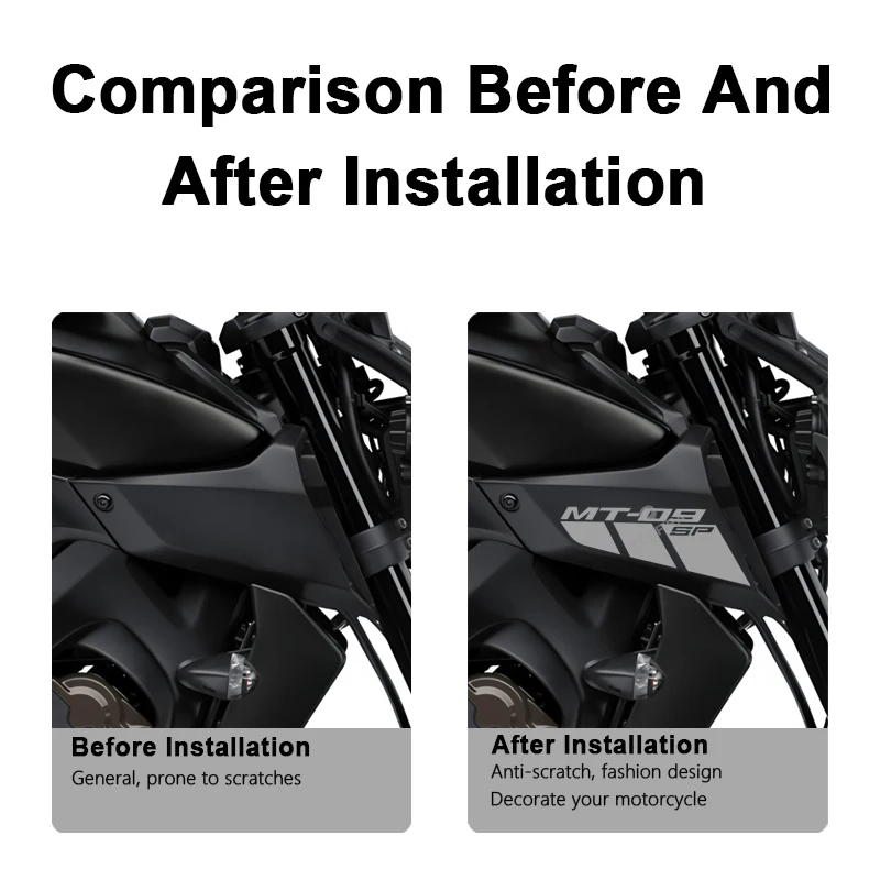 POSFIRA Motorcycle Air Intake Panel Stickers Vinyl Decals for Yamaha MT09 SP MT 09 MT-09 SP 2018 2019 2020 Motorbike Accessories