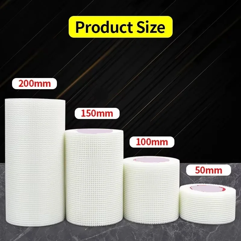 20M Fiberglass Mesh Tape for Wall Repair - Self-Adhesive Drywall Joint Tape, Alkali Resistant Crack Prevention, for Interior Etc view 3