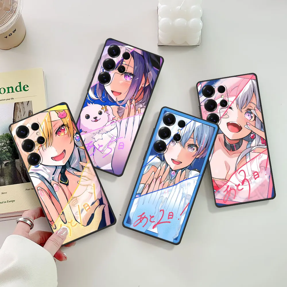 Phone Case For Samsung S25 S24 S23 S22 S20 S26 FE S7 Edge S9 S10 S21 Ultra S8 Plus TPU Black Cover BanG Dream Nakamachi Arale