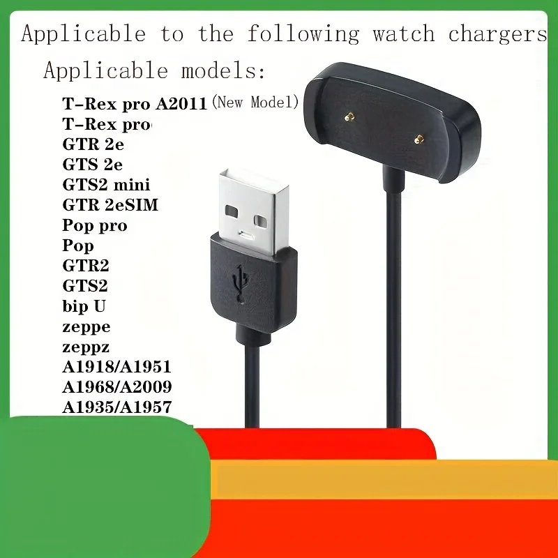 Magnetic charging cable for Amazfit GTS2 mini/GTR2e/Pop watches – smartwatch charging dock