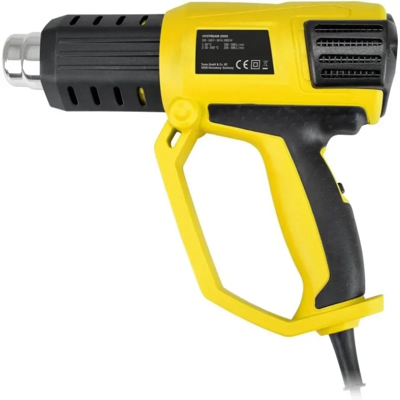 

HyStream 2000 Hot Air Gun - Hot Air Gun Temperature Levels 50°/650°, 2000W - Overheat Protection, LCD Display, Paint Stripping