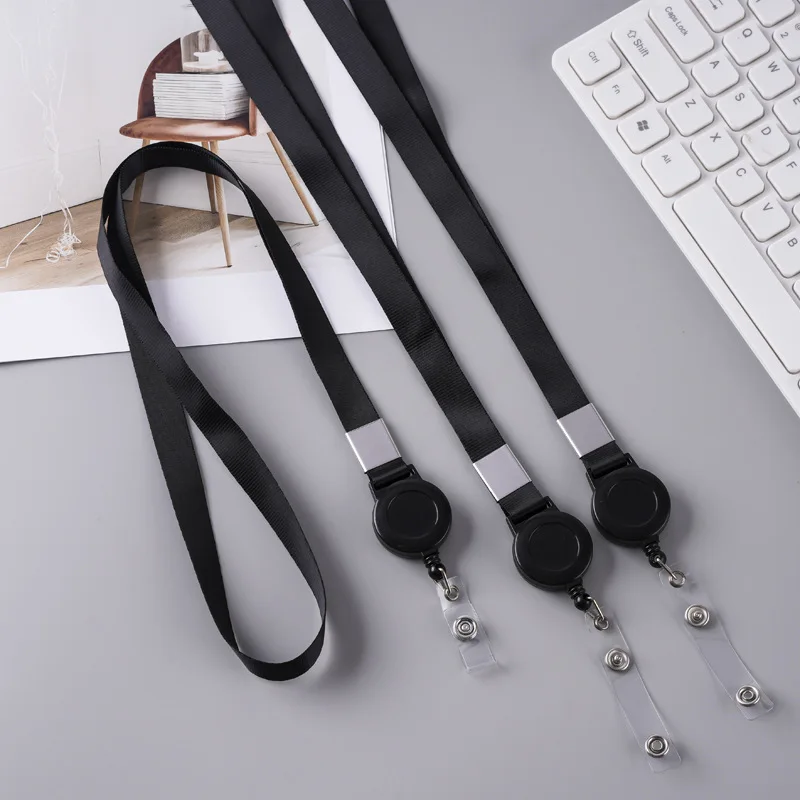 Chest Card Easy Pull Buckle Lanyard Card Hanging Rope Work Certificate Lanyard Custom Printing Nurse Accessories