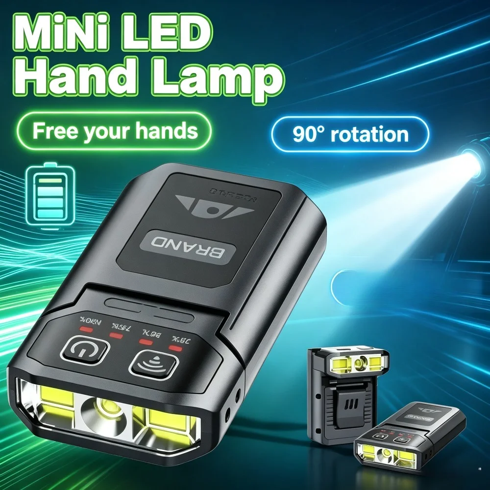 Lightweight High Bright Headlamp Flashlight Long‑Lasting Smart Sensor Cap‑Clip Torch for Night Fishing Outdoor Lighting