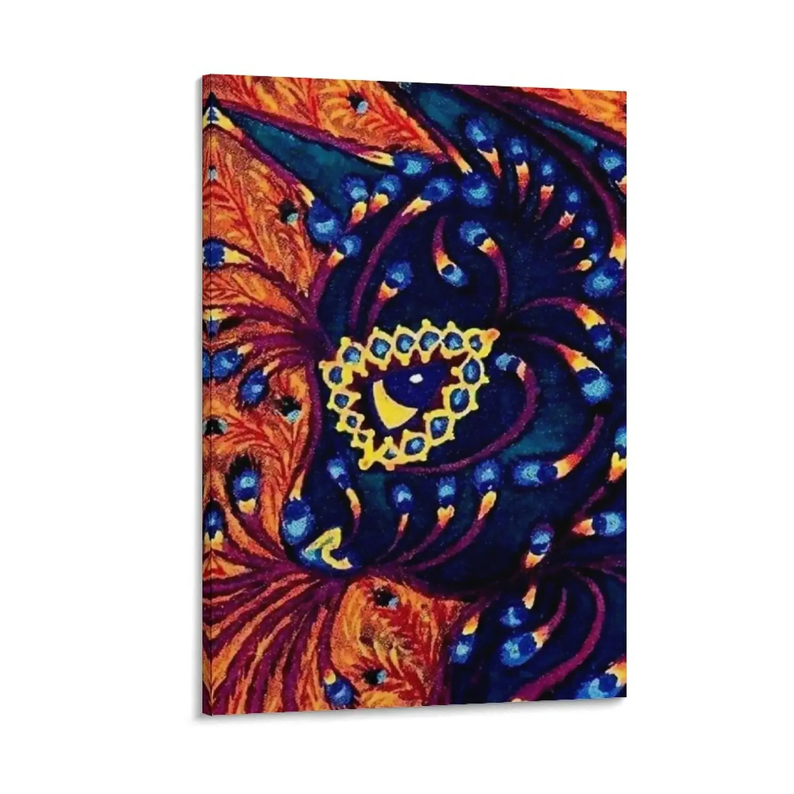 

“Psychedelic Cat” by Louis Wain Canvas Painting wall decor room decorations poster mural living room decoration