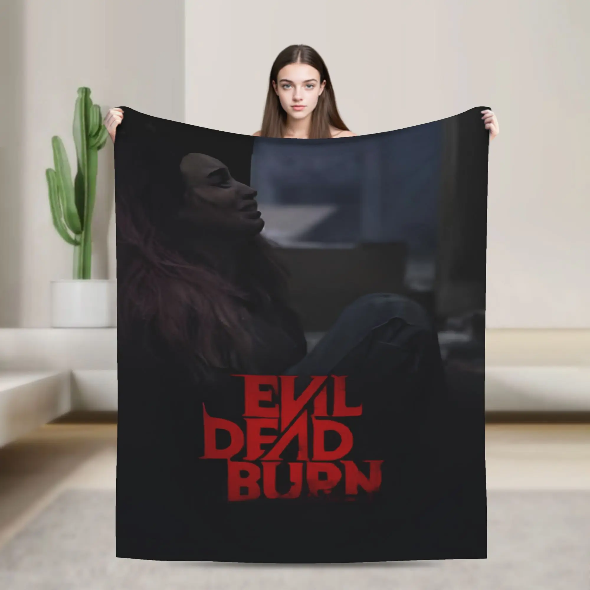 Evil Dead Burn Blanket Super Soft Cozy  Throw Blankets for Sofa 50x60 Inch Multiple Sizes Plush Thin Quilt