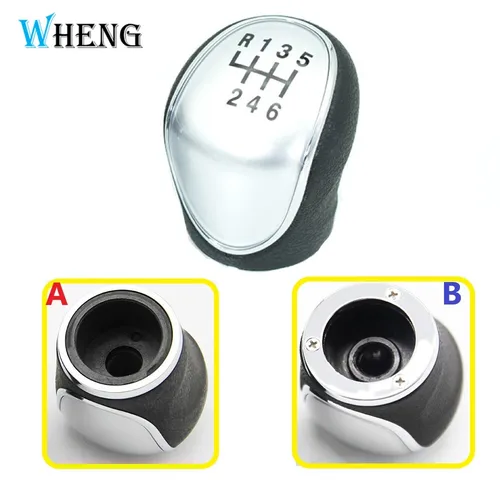 Imagen 1 del producto Perilla de palanca de cambios Manual de 6 velocidades, manija de palanca de cambios para Great Wall Haval H6 2011-2017, dos modelos diferentes