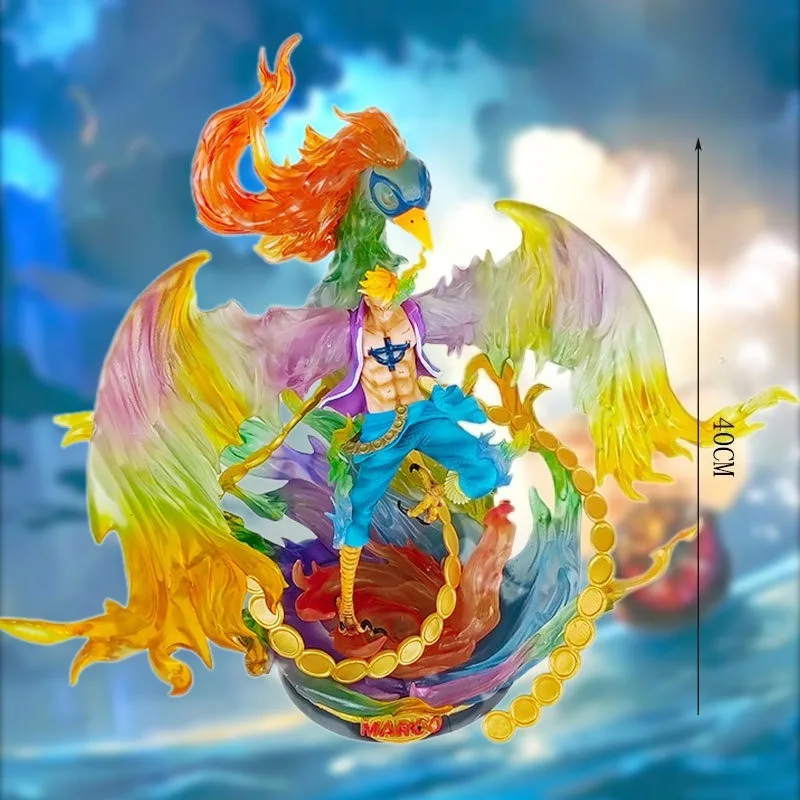 قطعة واحدة من شخصية GK Marco the Phoenix - تمثال كبير 40 سم، PVC، محاصر رائع، ديكور مجموعة الرسوم المتحركة
