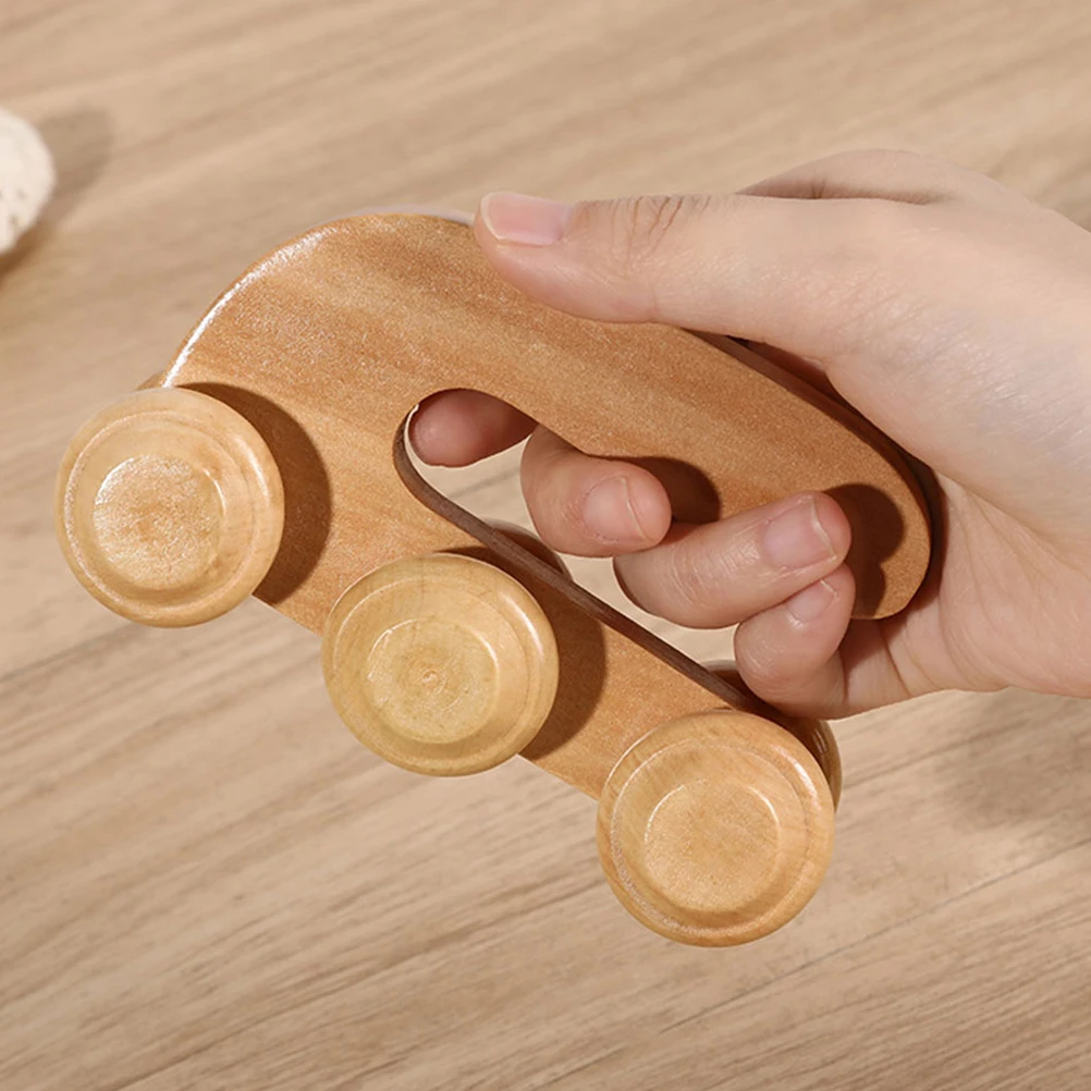 

Wooden Massage Roller Tool For Back Neck Shoulder Feet Ergonomic Design Portable Acupoint Massager Body Leg Roller Tool Wood