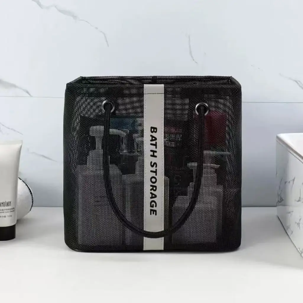 Large Capacity Cosmetic Bag Portable Travel Wash Handbag Bathroom Transparent Shower Makeup Pouch Uni Toiletries Organizer