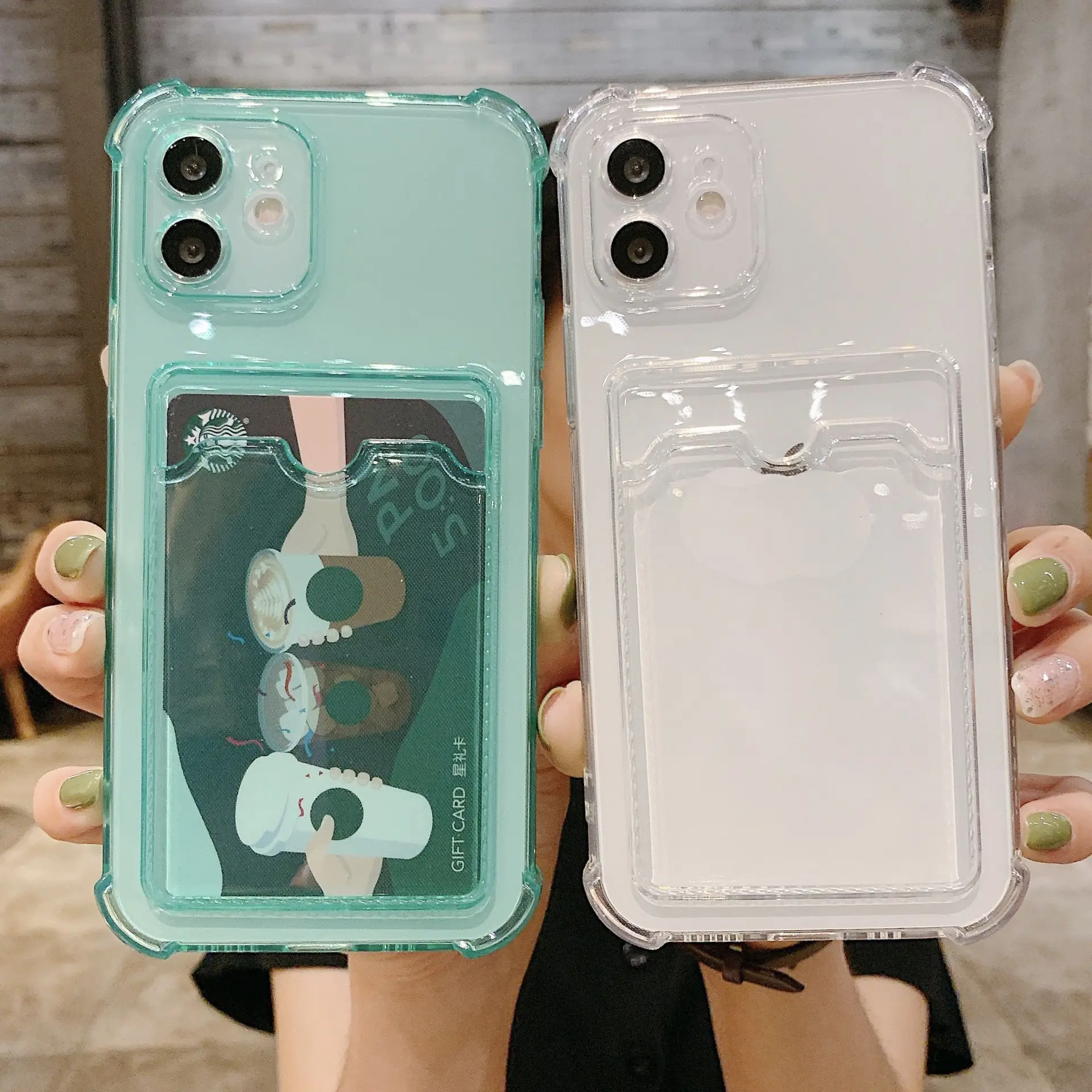 

Solid Color, Transparent Card Case Phone Case For Iphone15 14 13 12 11 ProMax X XR XSMAX 7 8 Plus SE TPU Case Cover New Products