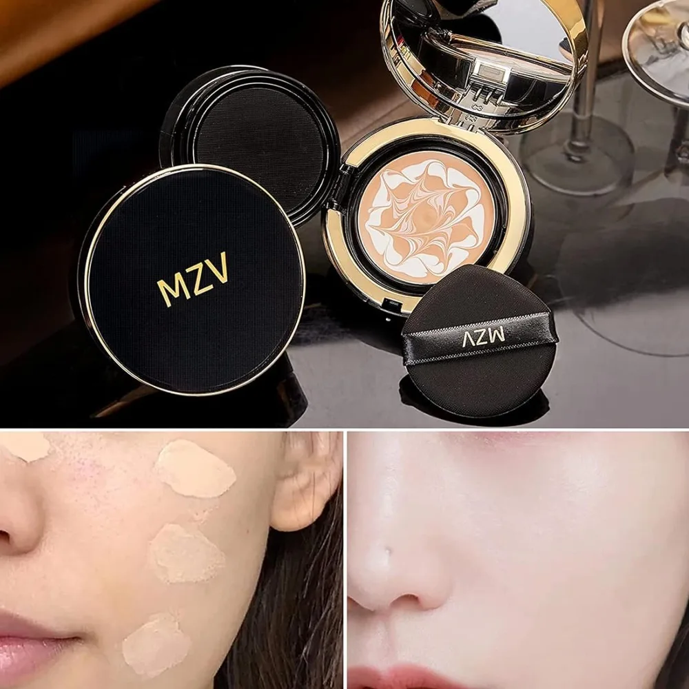 Waterproof MZV Air Cushion BB Cream Foundation Water Bead Cc Cream Longlasting Brightening Tricolor Latte Concealer Cushion