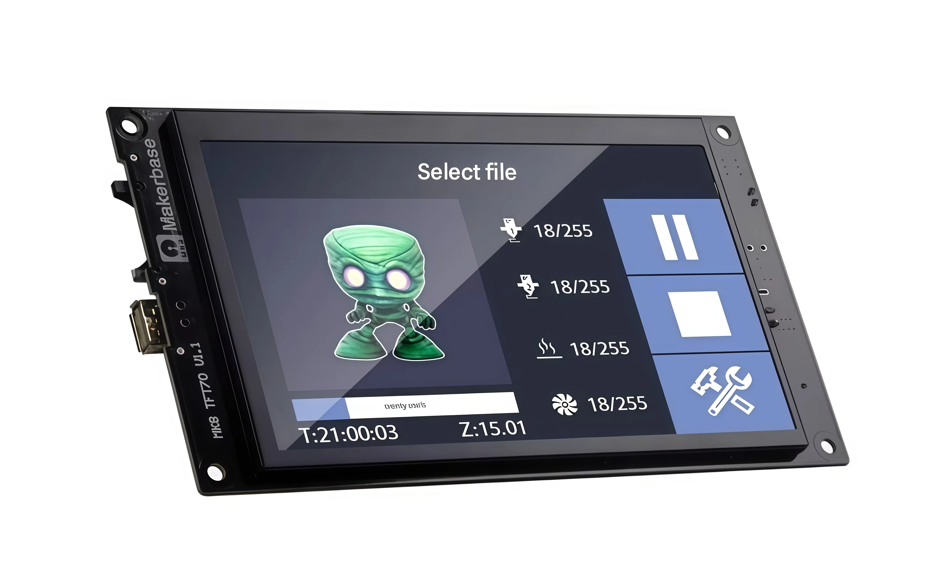 Brand new original MKS TFT70 3D printer with full-color 7-inch TFT touchscreen.