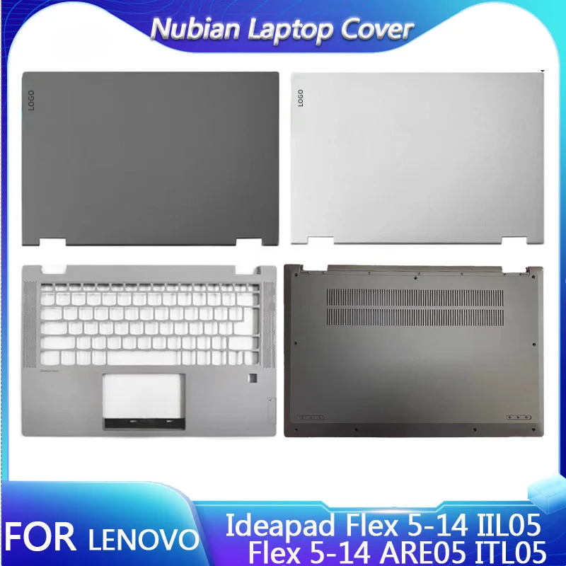 New For Lenovo Ideapad Flex 5-14 IIL05 ARE05 ITL05 Metal Laptop LCD Back Cover Palmrest Bottom Case Lower Cover Flex 5 14ARE05