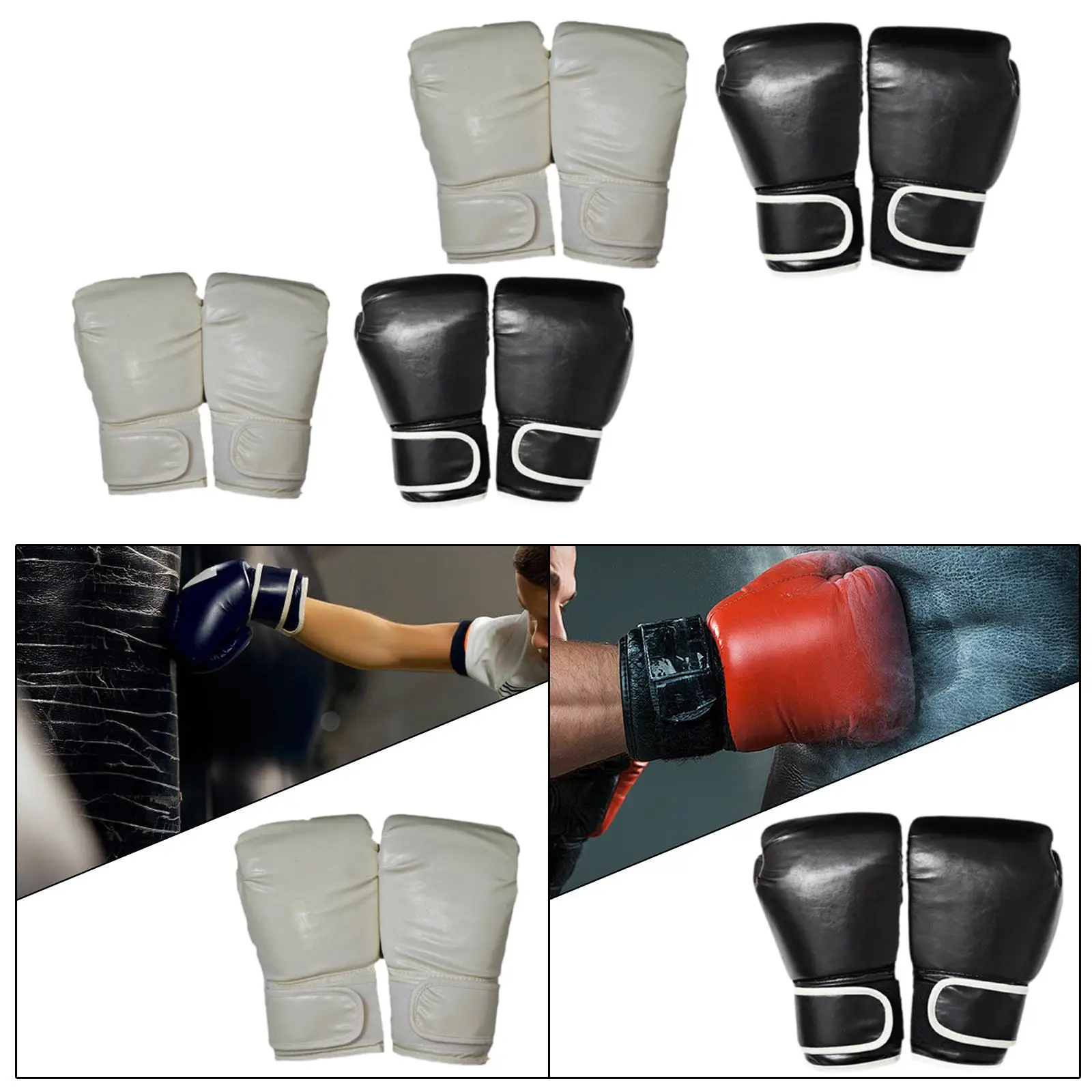 Boxing Gloves Mma PU Guards Punching Mitts Karate Sparring Gloves for Kickboxing Exercise Muay Thai Punching Heavy Bag Grappling