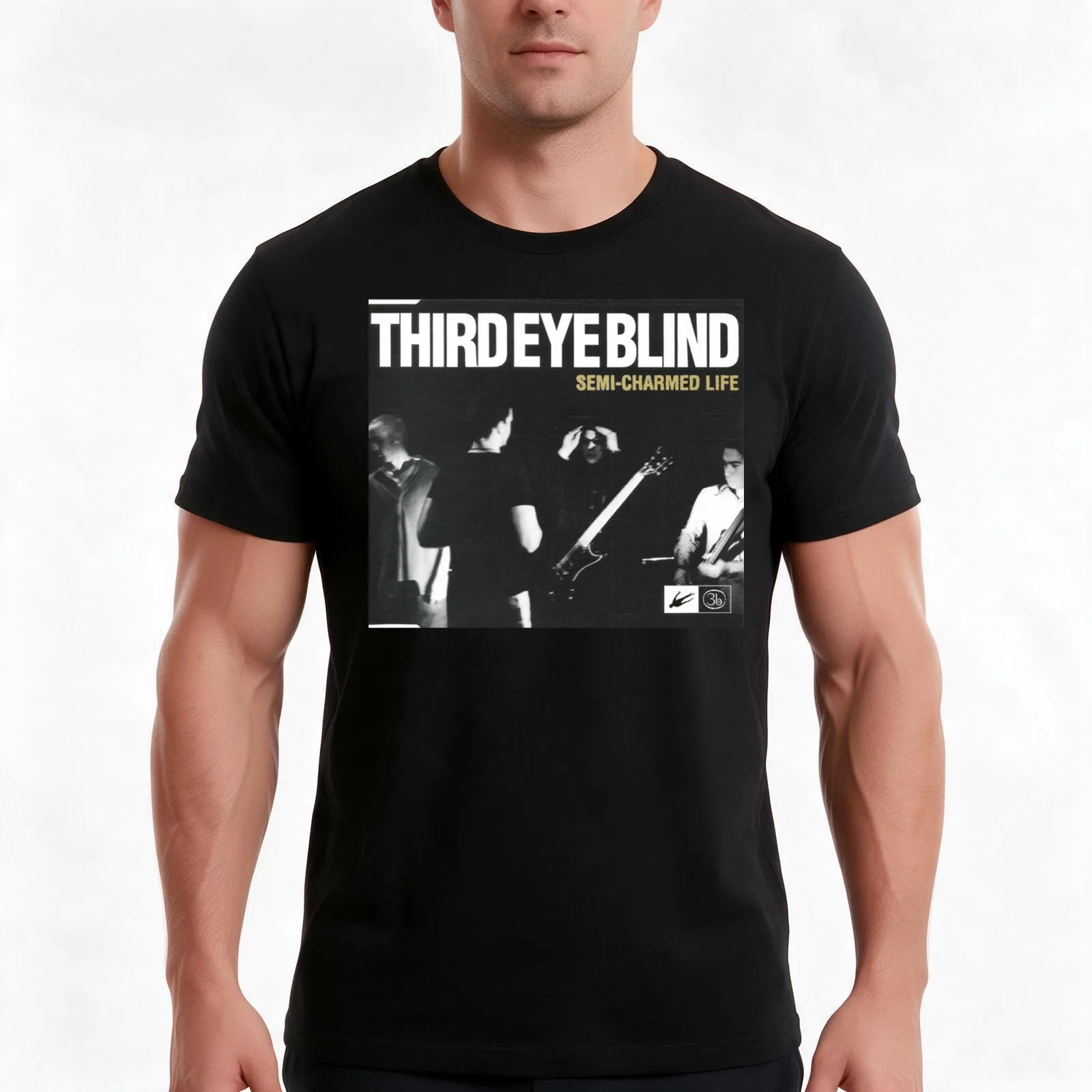 Blind Conceert T-Shirt, Summer Casual Cotton Tee, Oversized Streetwear Tops, Vintage Graphic Print, Loose Fit Short Sleeve