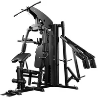 Multifunctional Deep Squat Frame, Chest Clamp, parallel Bars, Pull-up High Position, Pull-down, Three Person Station