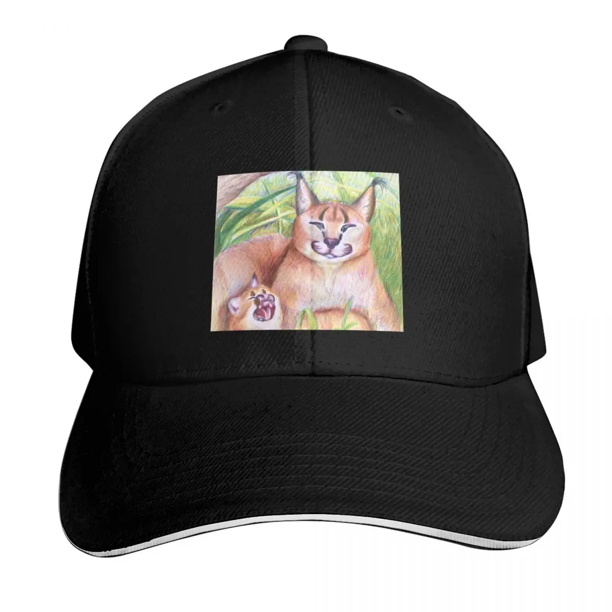Happy Floppa, bebé y mamá - Gorra de béisbol Caracals, gorro de gran tamaño, gorro de anime, sombreros para mujer, sombreros para hombre